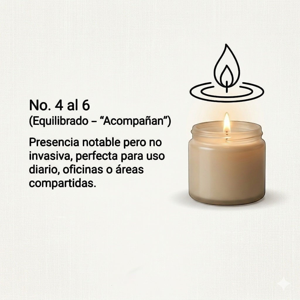 Vela aromática de cera de soya PRESENTE Taller Artesanal Ritual No. 5 con notas de palo santo y sándalo